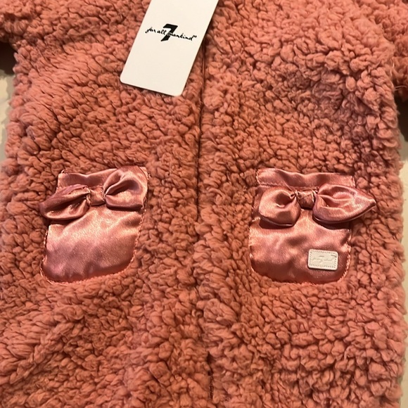 Sweet caramel colored fuzzy one piece for baby. - Picture 3 of 6